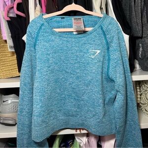 Blue Gymshark crop top